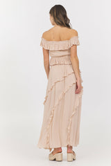 Champagne Toast Ruffle Top + Skirt 2-Piece Set | Vintage Havana Women