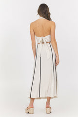 Linen Blend Halter + Maxi Skirt 2-Piece Set | Vintage Havana Women