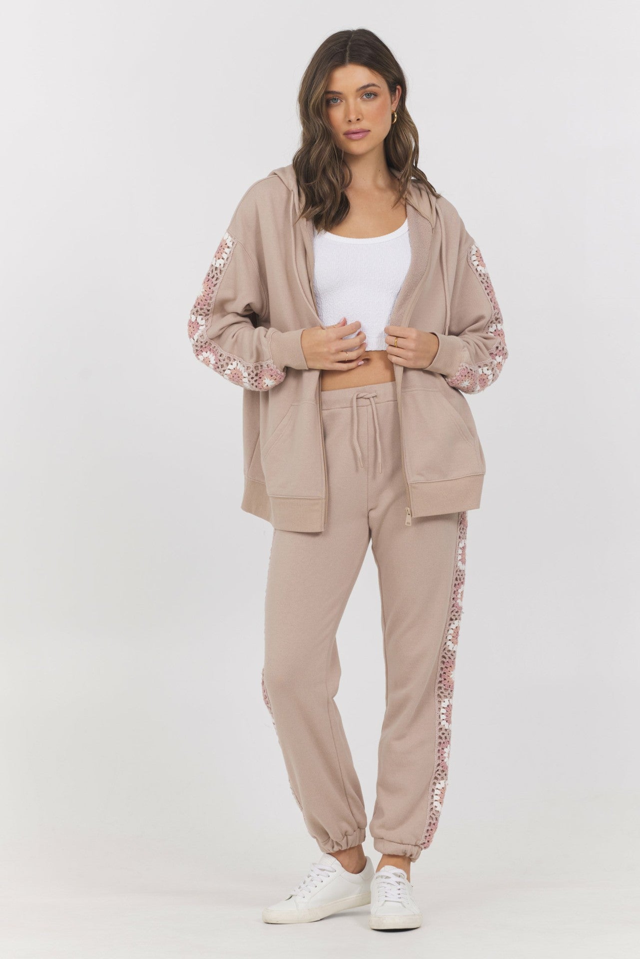 French Terry Zip Up + Jogger 2-Piece Set | Vintage Havana Women