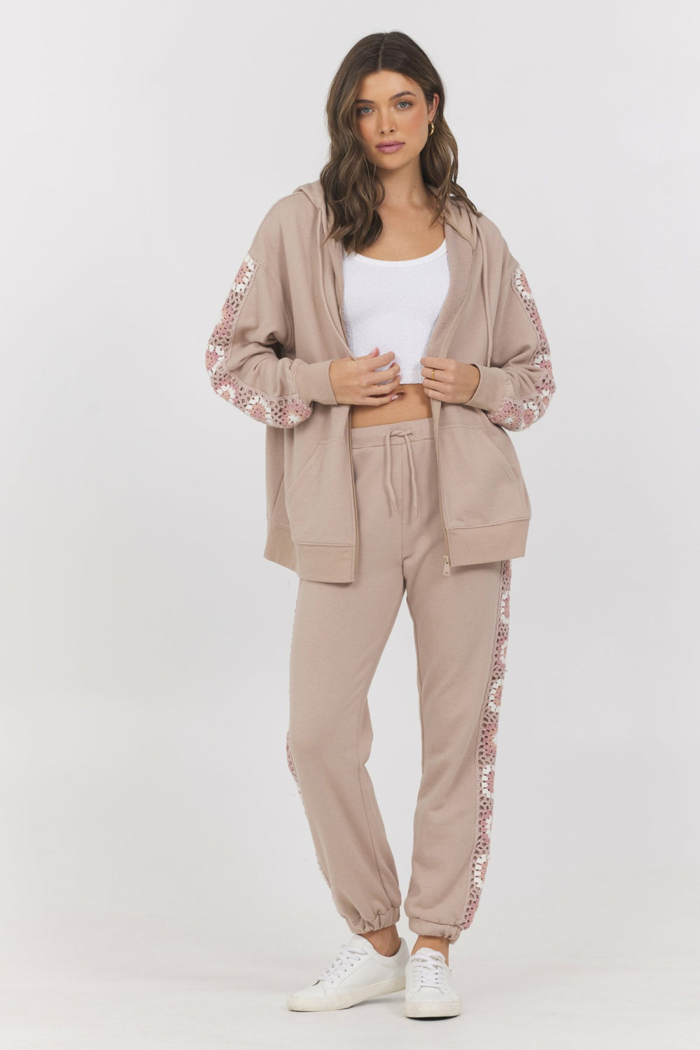 French Terry Zip Up + Jogger 2-Piece Set | Vintage Havana Women