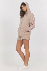 French Terry Zip Up + Jogger 2-Piece Set | Vintage Havana Women