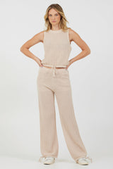 Bali Beige Pants + Tank 2-Piece Set | Vintage Havana Women