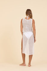 SURF Summer White Mesh Cover Up Dress | Vintage Havana Women