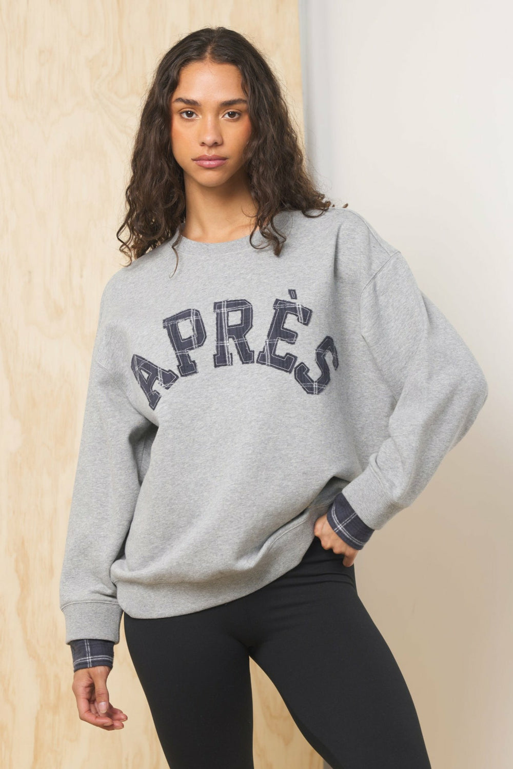 Apres Applique French Terry Crewneck | Vintage Havana Women