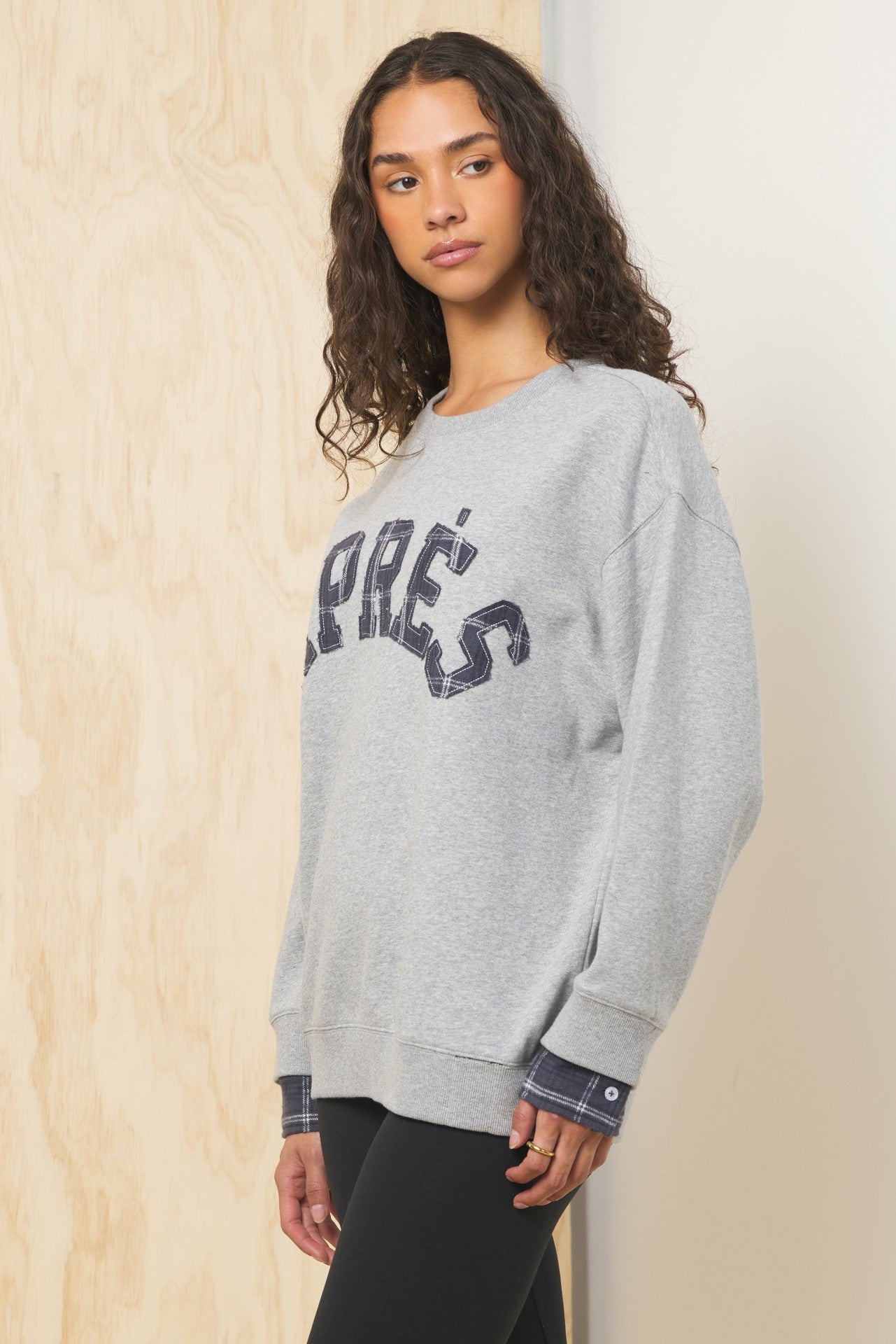 Apres Applique French Terry Crewneck | Vintage Havana Women