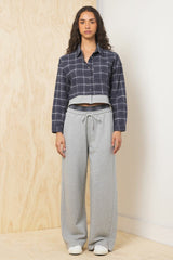 Flannel Shirt w/ French Terry Hem | Vintage Havana Women
