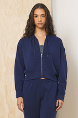 Cloud Fleece Crop Zip Up | Vintage Havana Women