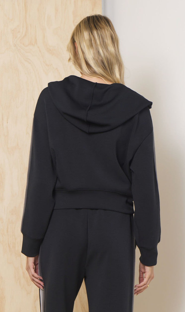 Striped Cloud Fleece Zip Up | Vintage Havana Women