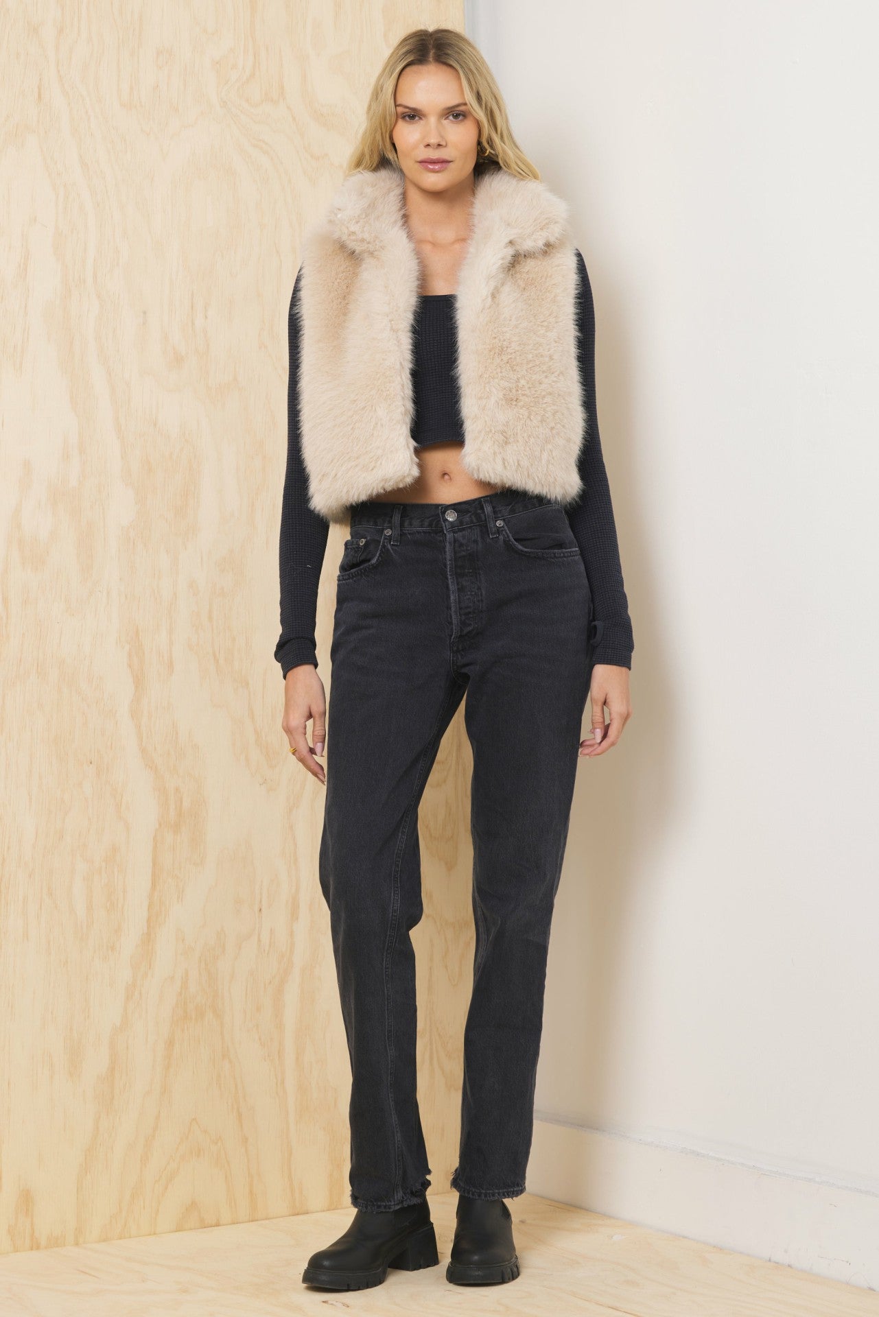 Cozy Fur Vest | Vintage Havana Women