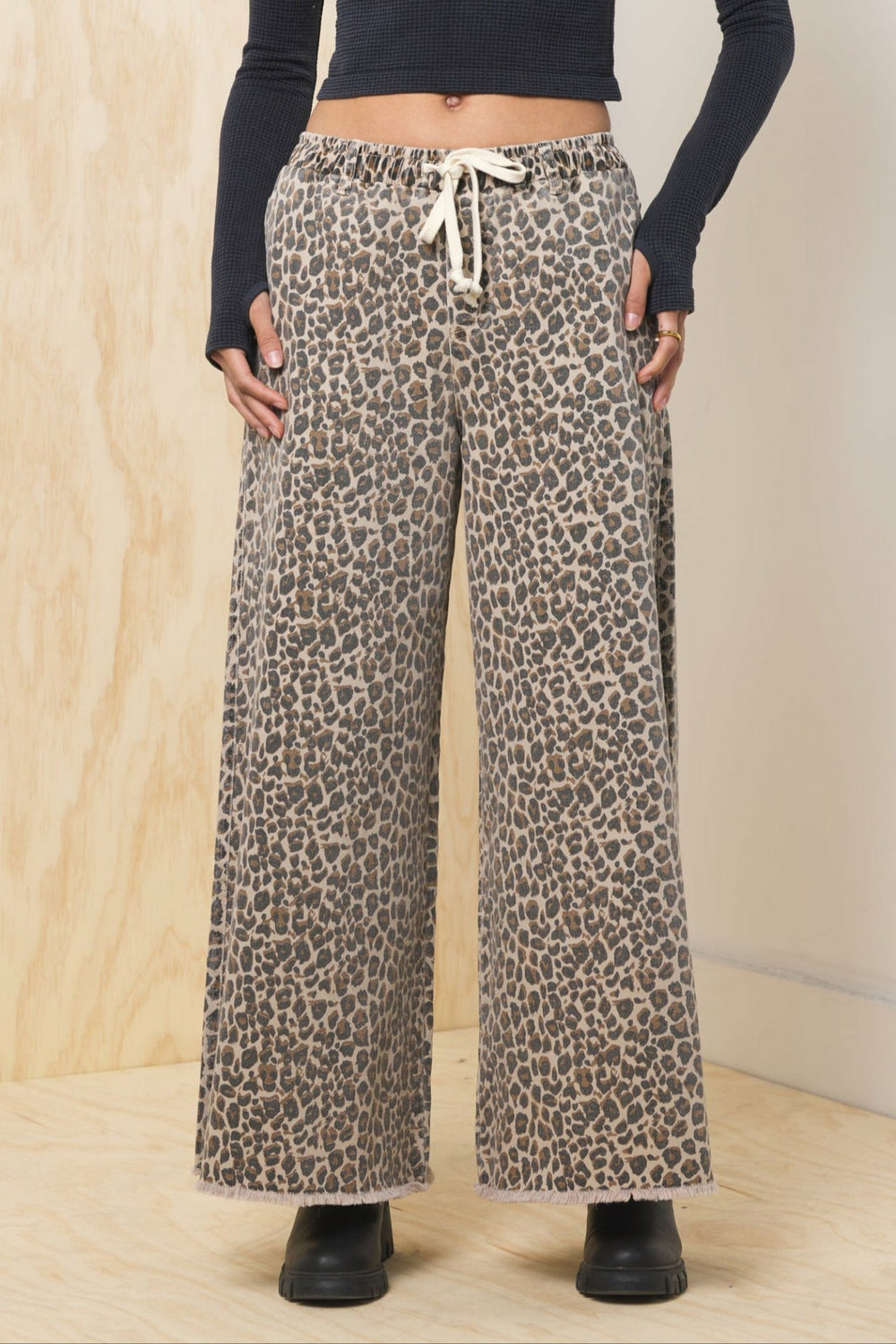 Stretch Denim Wide Leg Pant | Vintage Havana Women