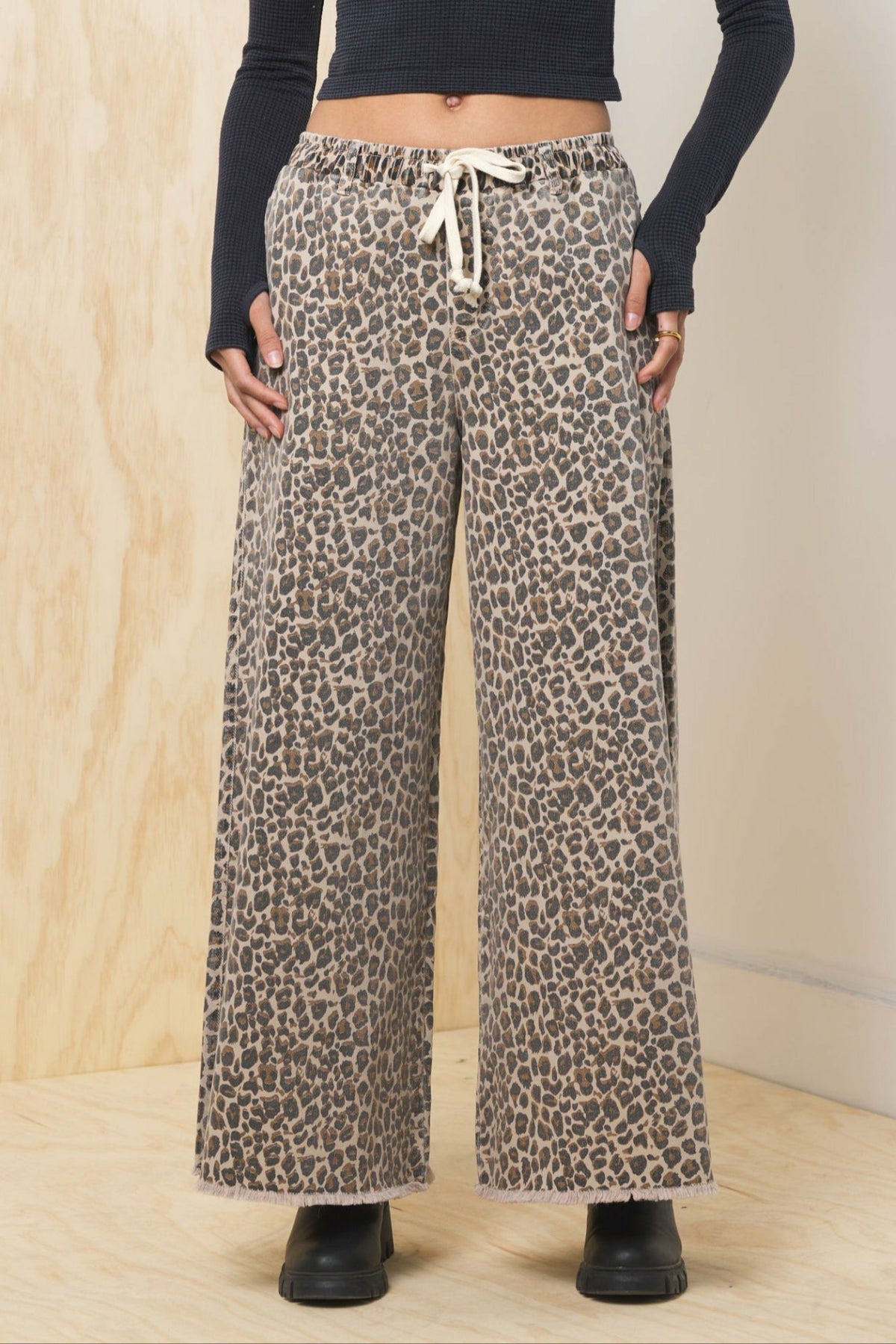 Stretch Denim Wide Leg Pant | Vintage Havana Women