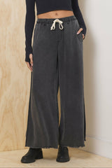 Tencel Wide Leg Pant - Charcoal | Vintage Havana Women