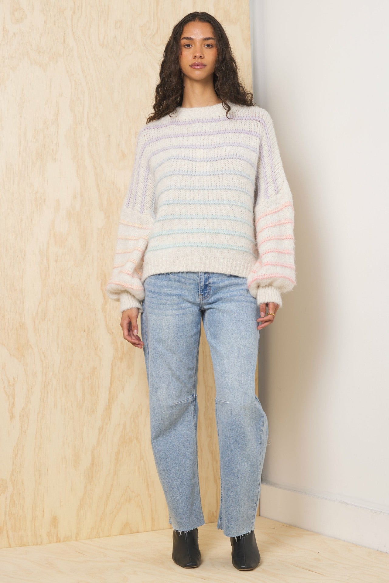 Ombre Striped Sweater | Vintage Havana Women