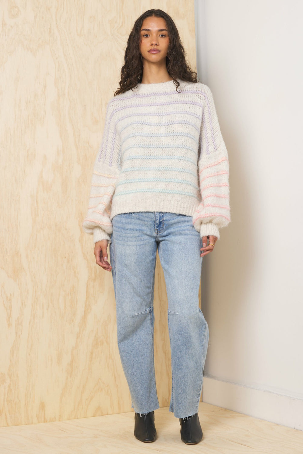 Ombre Striped Sweater | Vintage Havana Women