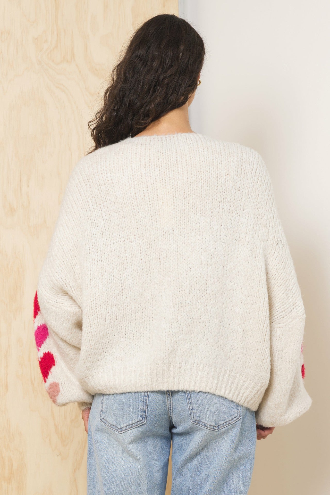 Heart Jacquard Cardigan | Vintage Havana Women