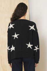 Jacquard Knit Star Sweater | Vintage Havana Women